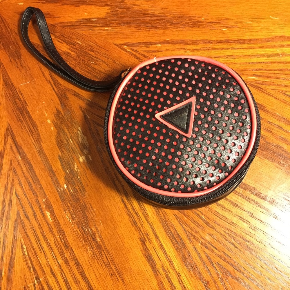 Guess Round Vegan Leather Wristlet - Picture 4 of 9